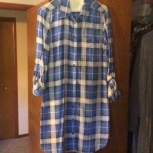 Equipment Brett Silk Plaid Dress